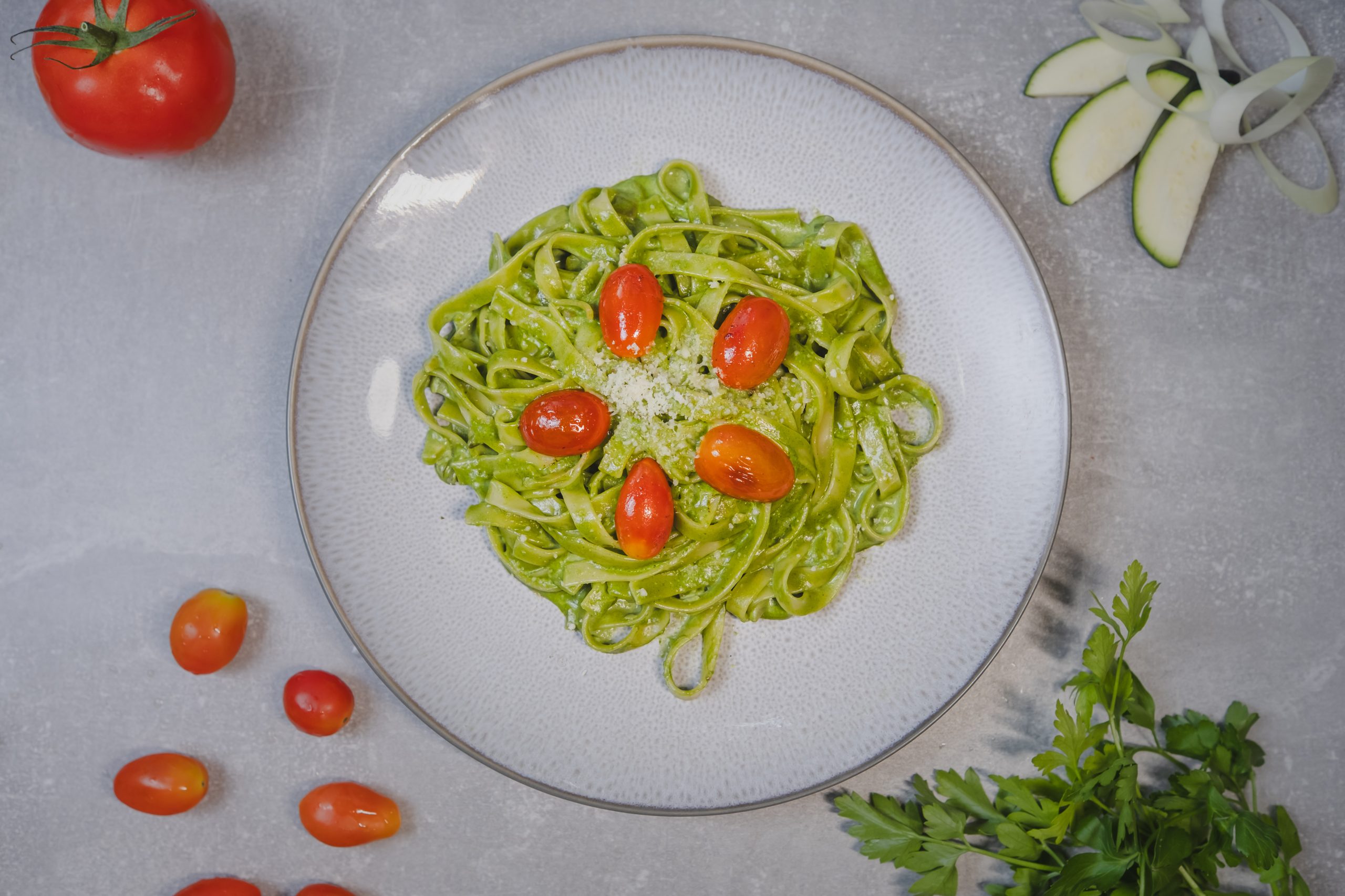 Fusion Creamy Green Pasta